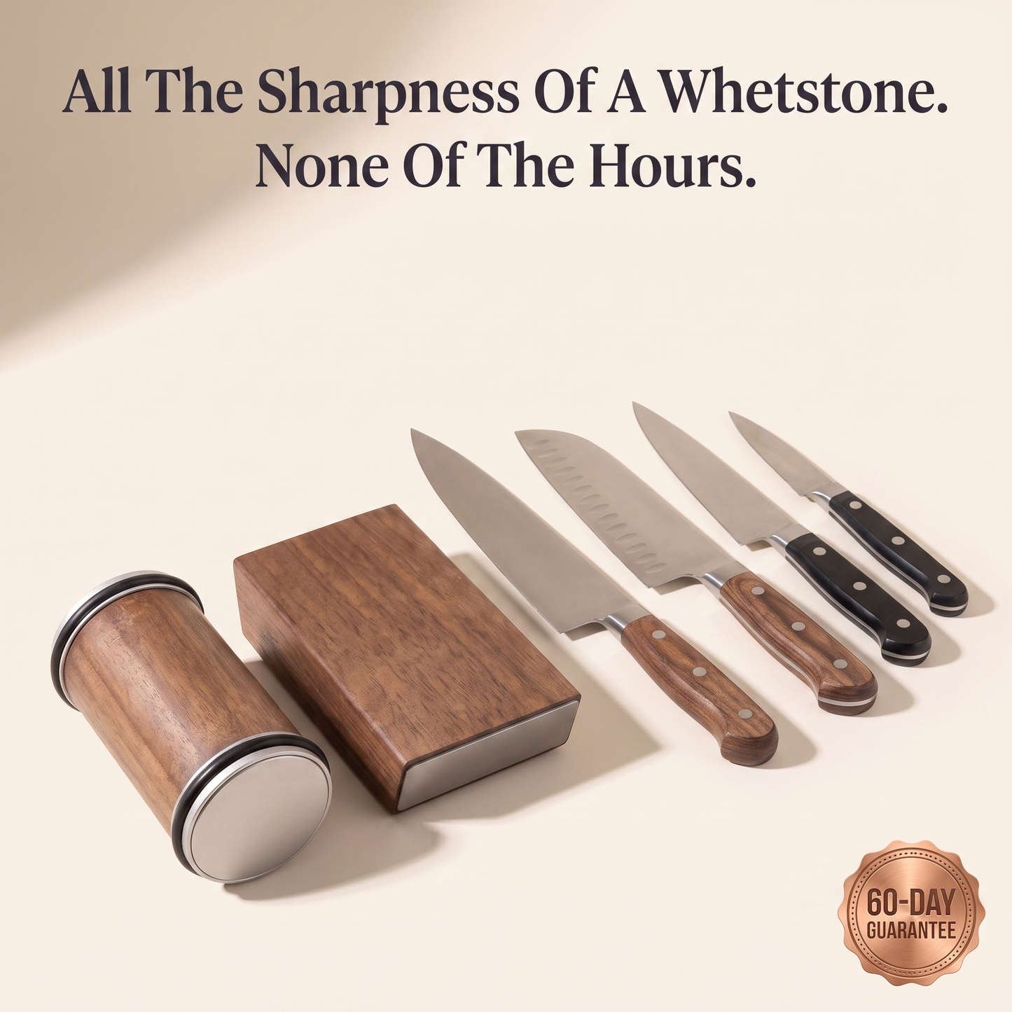 All the sharpness of a whetstone, none of the hours